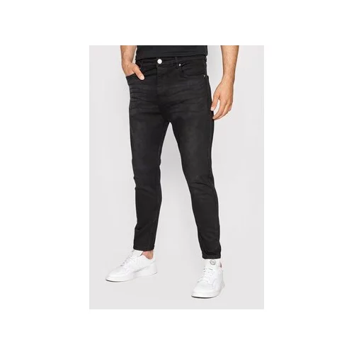 Brave Soul Jeans hlače MJN-MADISONCRO Črna Skinny Fit