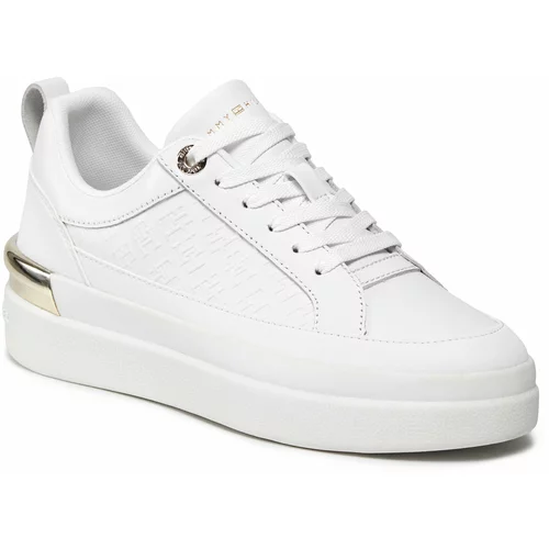 Tommy Hilfiger Superge Lux Court Sneaker Monogram FW0FW07808 White YBS