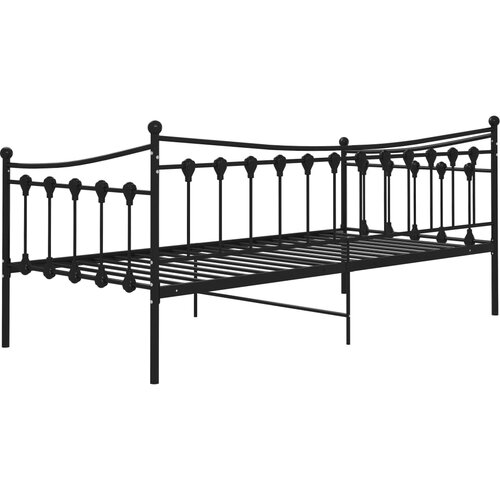  Okvir za kauč na razvlačenje crni metalni 90 x 200 cm Slike