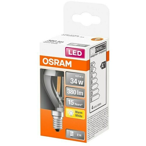 Osram LED sijalka OSRAM Retrofit Classic P Mirror (4 W, 380 lm, 2.700 K, toplo bela, E14) Cene