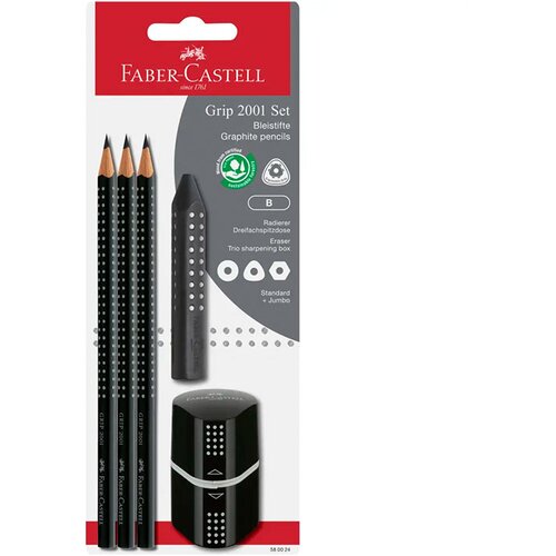 Faber-Castell Set Grip 2001 (5-delni), črn Slike