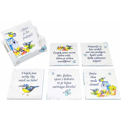  Uvijek ima netko tko misli na tebe!Podmetači za ča&scaron;e + stalak &Scaron;16343 Cijene