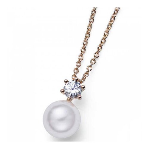  Ženski oliver weber focus pearl gold lanČiĆ sa swarovski belom perlom i kristalom ( 12180g ) Slike