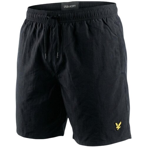 Lyle & Scott Kopalke / Kopalne hlače Plain Swim Short SH1204VB Črna Cene