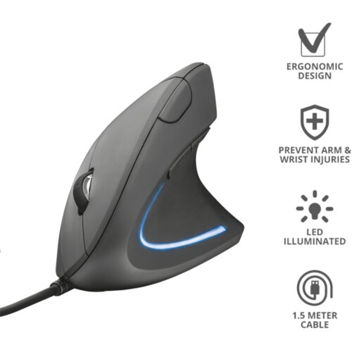 Trust Verto mi&amp;scaron; Desno USB Tip-A Optički 1600 DPI Slike