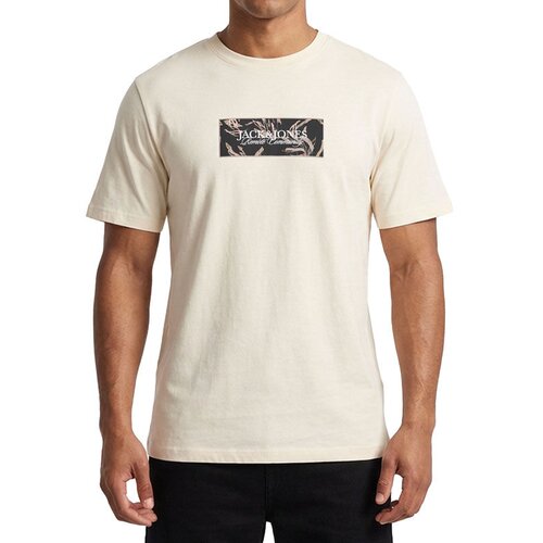 Jack &amp;amp; Jones Mu&amp;scaron;ka majica kratkih rukava Jormontauk Front Tee Ss Crew Neck Fst, Krem Slike