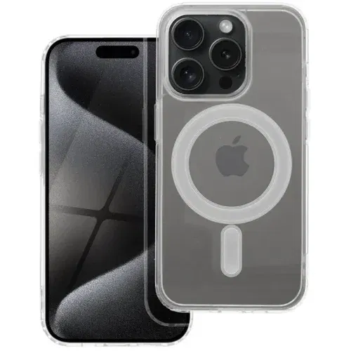 Clear Mag Cover case compatible with MagSafe for IPHONE 15 PRO