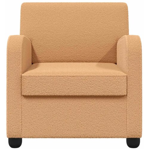  Fotelja Bež Umjetno janjeće runo - Bež Slike