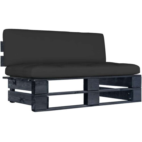  Srednja vrtna sofa od paleta od crno impregnirane borovine Cijene
