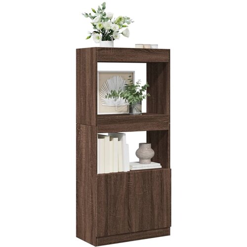  Visoka komoda boja hrasta 63x33x140 cm od konstruiranog drva Cene