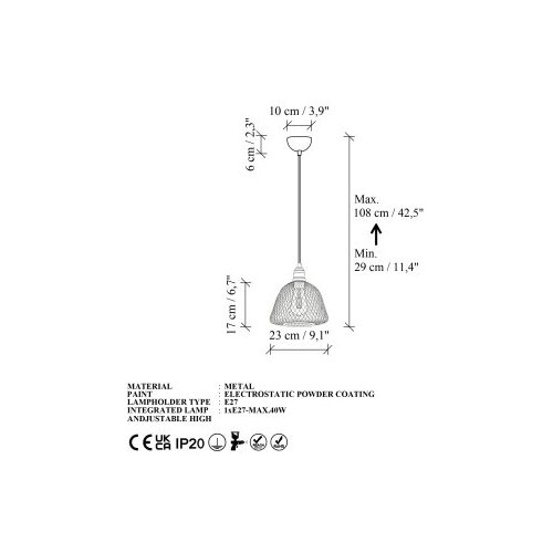 Opviq Luster Berk 16400 3 A Slike