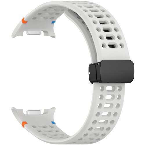 INF Združljivost s Samsung Watch 8/8 Classic: Magnetni silikonski pašček z luknjami LightGrey, (5000085976) Cene