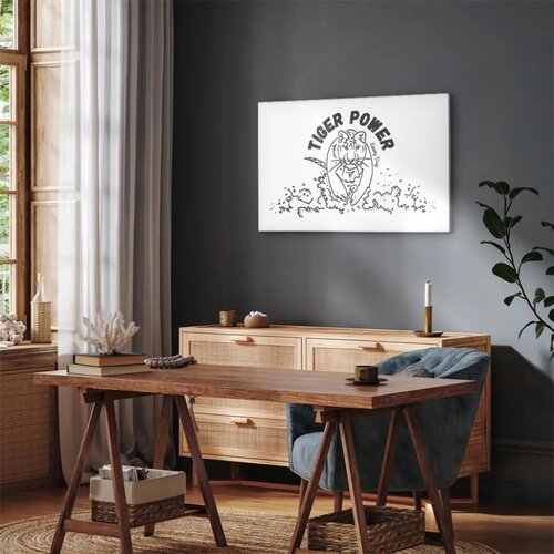  Slika - Tiger Power (1 Part) Wide 60x40 Akustična Slike