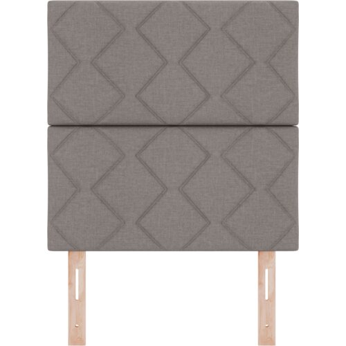  Naslon za glavu s dijamantnim blokovima taupe 80 cm tkanina Slike