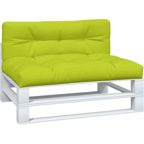  Jastuci za palete 2 kom jarkozeleni od tkanine Zelena 60 x 60 x 12 cm Slike