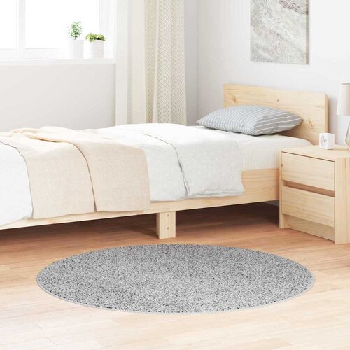  Protuklizni Shaggy Tepih Siva 120 x 120 cm PP Cijene