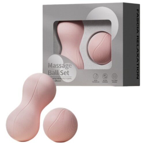INF Utežen komplet ara&amp;scaron;idnih masažnih žogic TPE+silikon za obnovo Pink, (5000490469) Slike