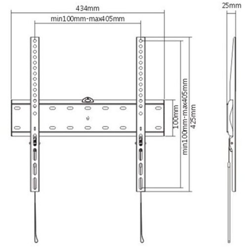  Zidni nosač GEMBIRD WM-55F-02 fiksni, 32&rdquo;-55&rdquo; Cijene