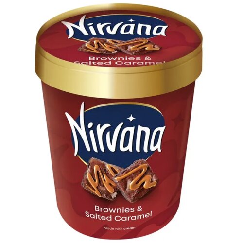 Nirvana Sladoled brownie salted caramel 420ml Cene