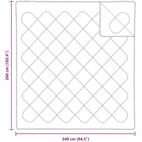  Duvet s jastucima s jastukom 3 kom. Bijela Mikrovlakna 240 x 260 cm,60 x 60 cm Slike