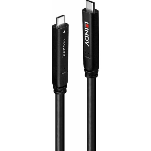 Lindy 43398 USB kabel USB 3.2 Gen 1 (3.1 Gen 1) 10 m USB C Crno Slike