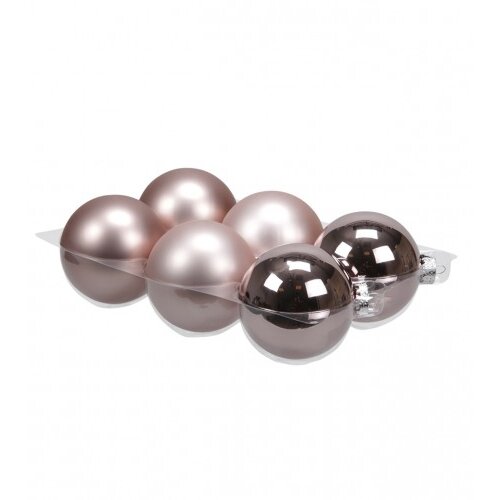Master ukras za jelku stakleni 80mm smokey rose 6/1 124417 Cijene