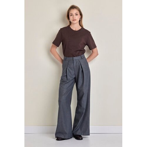 Legendww zenske pantalone sirokih nogavica sa visokim strukom Cene