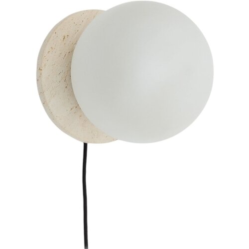 Kave Home Bijela/krem zidna lampa &amp;oslash; 20 cm Malachi &amp;ndash; Slike