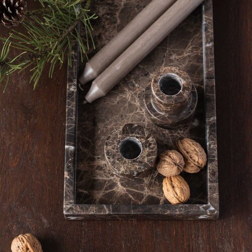 Mette Ditmer Denmark Mramoran ukrasni pladanj 16x31 cm Marble &amp;ndash; Slike