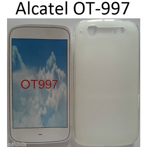  Gumijasti / gel etui Matte za Alcatel OT-997 - beli Cene