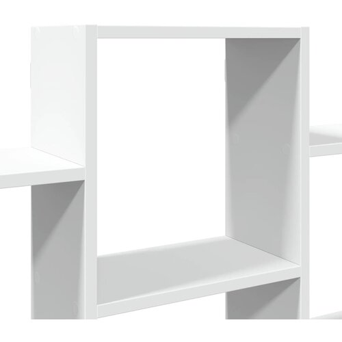 Zidna polica bijela 159x18x66 cm od konstruiranog drva Slike