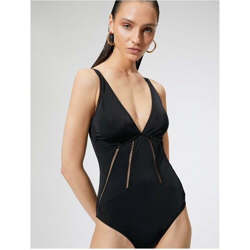 Koton Swimsuit - Black - Plain Slike