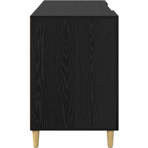  Stol Crni hrast Konstruirano drvo 140 x 50 x 75 cm Slike
