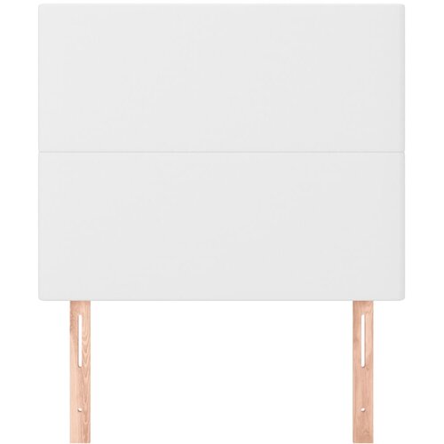  Uzglavlje Bijelo 100x5x118/128 cm Imitacija kože Slike