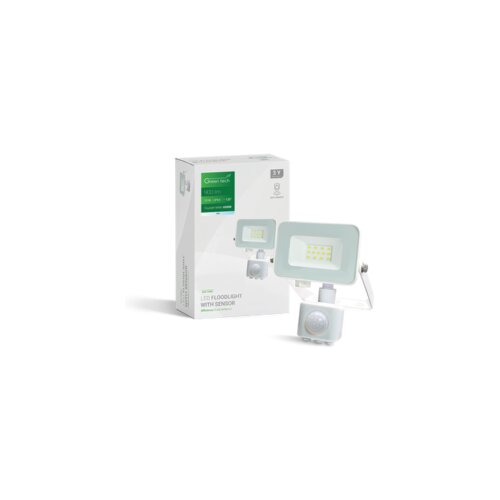  LED reflektor sa senzorom Green Tech 900 lm, 10W, 6500K, IP65, bijeli Cene