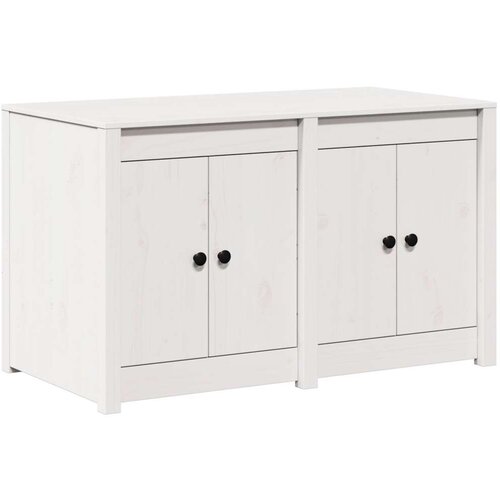 Vanjski Kuhinjski Ormar Bijeli 106x55x64 cm od Masivnog Borovog Drva Slike