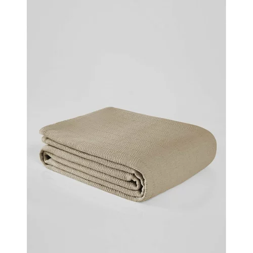 Mijolnir Bež pamučni prekrivač za bračni krevet 200x230 cm Serenity –
