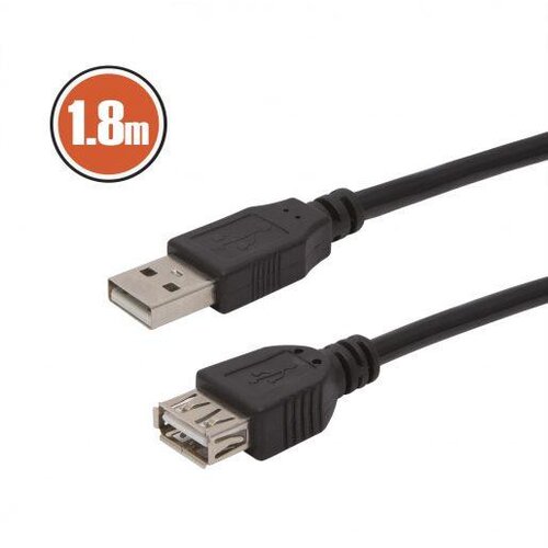 Delight usb podaljšek 1,8m črn Cene