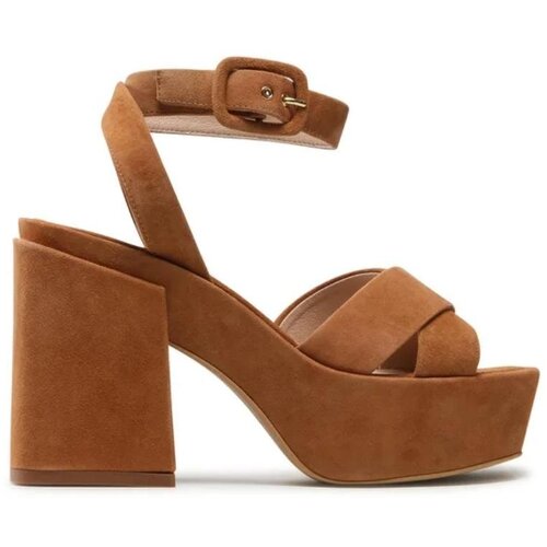 Furla Sandals - CROSS PLATFORM SANDAL T. 110 - CAMOSCIO brown Slike