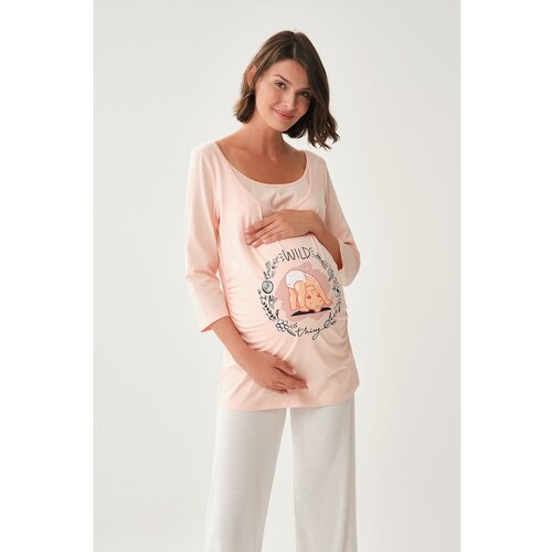 Dagi Maternity T-Shirt - Pink - Regular Slike