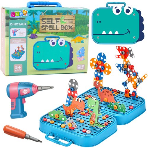  Set konstrukcijskih blokova "Dinosauri" u kutijici s odvijačem - 228 elemenata Cijene