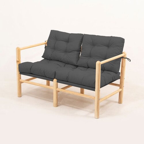 Hanah home MYG04 - Anthracite Garden 2-Seat Sofa Cene