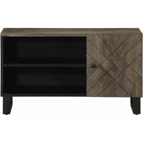  TV ormarić crni 80x33x46 cm od masivnog drva manga Crna Slike