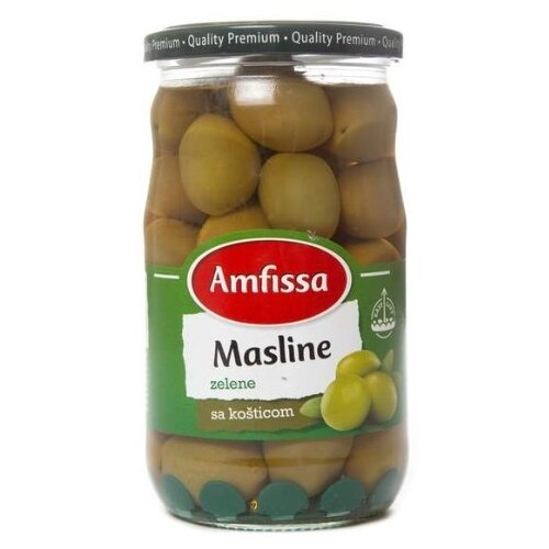 Amfissa masline sa košticom 310g Cene