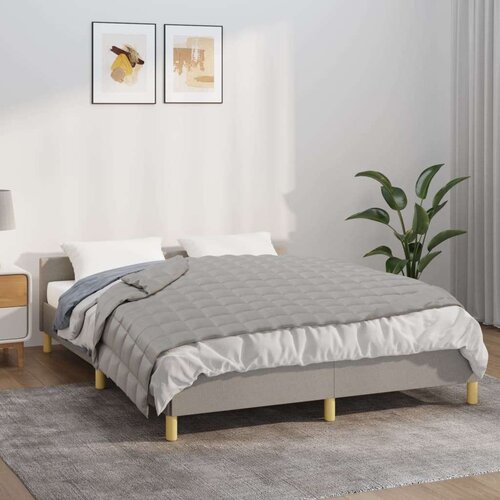 vidaXL Obtežena odeja siva 135x200 cm 6 kg blago Cene