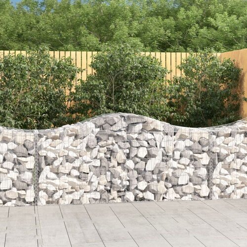  Obokane gabion ko&amp;scaron;are 14 kosov 200x50x80/100 cm cinkano železo Slike
