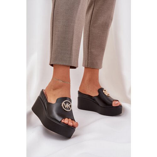 PS1 Platform And Wedge Sandals With Decoration Black Nanessia Cene