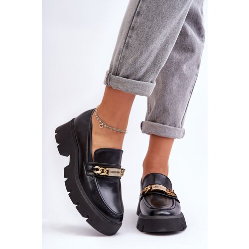 Kesi Classic moccasins on a massive black catch me platform! Slike