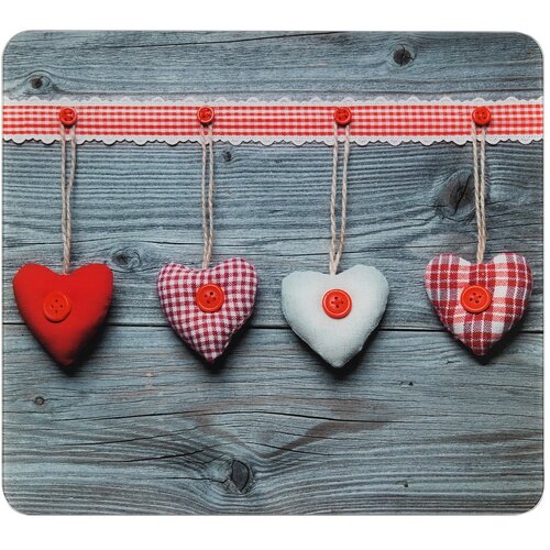 Wenko Zidna obloga za &amp;scaron;tednjak od kaljenog stakla 50x56 cm Hearts - Slike