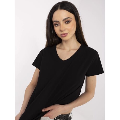 BASIC Feel Good T-shirt-CLM-TS-1639.12-black Cene